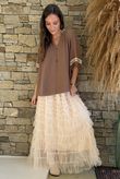 Dalt Vila Peasant Blouse Earth